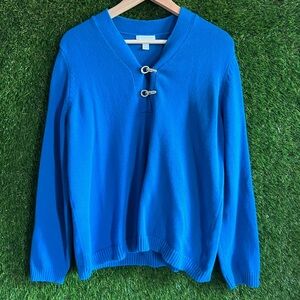 Charter Club Petites Gold Hook Sweater